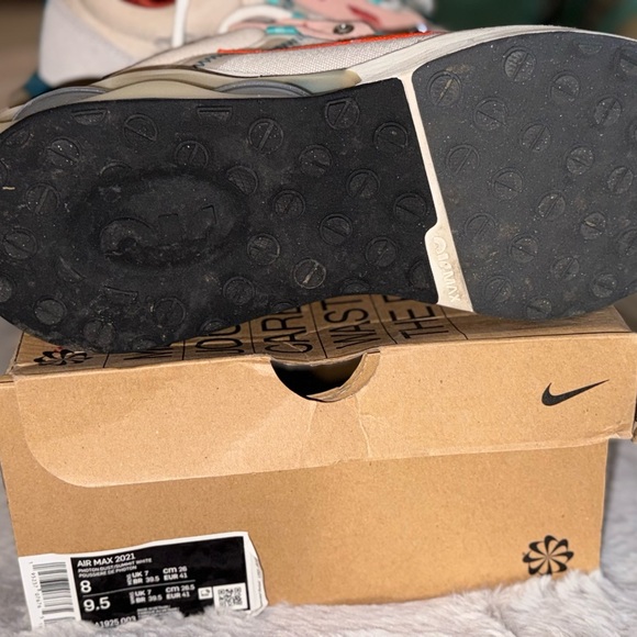 Nike Air Max 2021 Light Orewood Brown Rush Orange used like new condition 10/10 - Picture 8 of 9